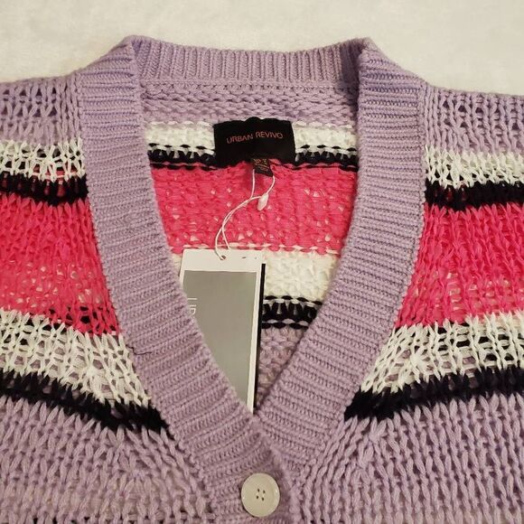 Urban Revivo Women's Colorful Cardigan - Picture 2 of 9